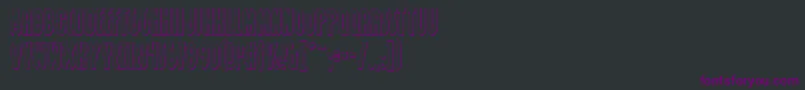 GrendelsMotherShadow Font – Purple Fonts on Black Background