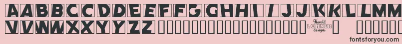 Comep Font – Black Fonts on Pink Background