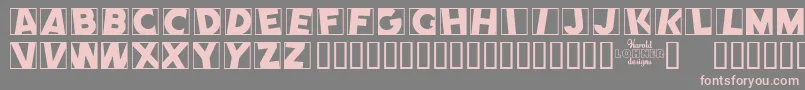 Comep Font – Pink Fonts on Gray Background