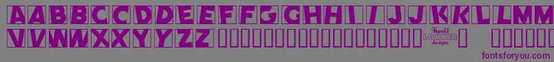 Comep Font – Purple Fonts on Gray Background