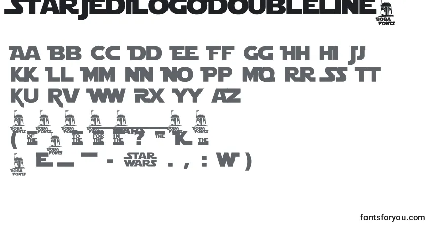 Schriftart StarJediLogoDoubleline2 – Alphabet, Zahlen, spezielle Symbole
