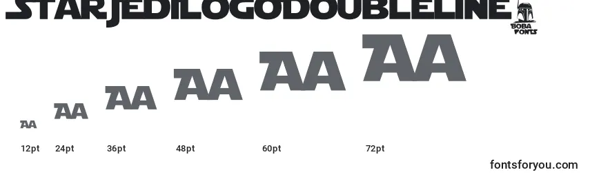 Größen der Schriftart StarJediLogoDoubleline2