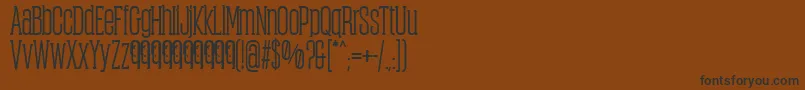 ObcecadaSerifBoldFfp Font – Black Fonts on Brown Background