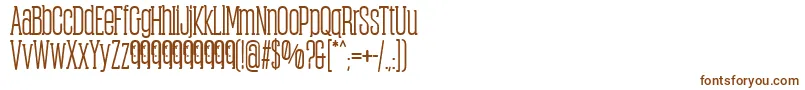 Шрифт ObcecadaSerifBoldFfp – коричневые шрифты на белом фоне