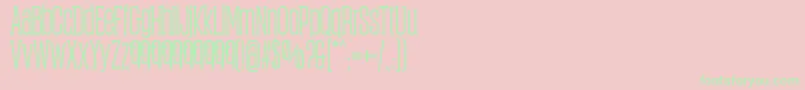 ObcecadaSerifBoldFfp Font – Green Fonts on Pink Background