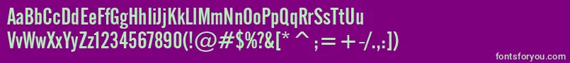 More about AlternateGothicNo.2Bt Font AlternateGothicNo.2Bt Font – Green Fonts on Purple Background