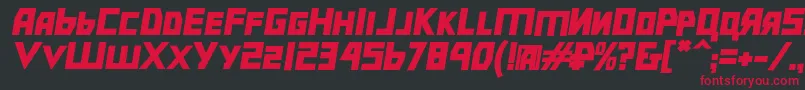 Bolshevikblkobl Font – Red Fonts on Black Background