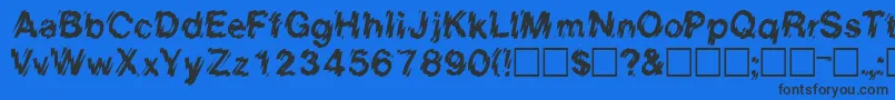EightcountsskRegular Font – Black Fonts on Blue Background