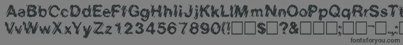 EightcountsskRegular Font – Black Fonts on Gray Background