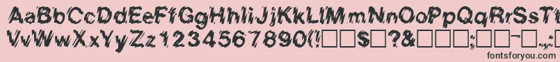 EightcountsskRegular Font – Black Fonts on Pink Background