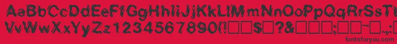 EightcountsskRegular Font – Black Fonts on Red Background