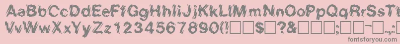 EightcountsskRegular Font – Gray Fonts on Pink Background