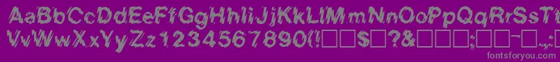 EightcountsskRegular Font – Gray Fonts on Purple Background
