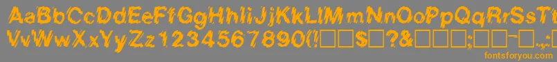 EightcountsskRegular Font – Orange Fonts on Gray Background