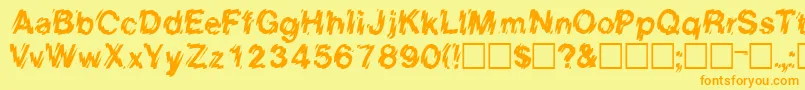 Подробнее о шрифте EightcountsskRegular Шрифт EightcountsskRegular – оранжевые шрифты на жёлтом фоне