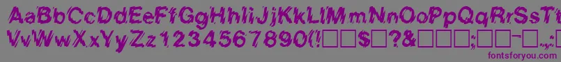 EightcountsskRegular Font – Purple Fonts on Gray Background