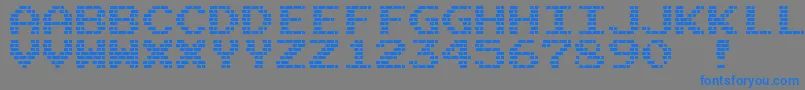 M10BattleCities Font – Blue Fonts on Gray Background