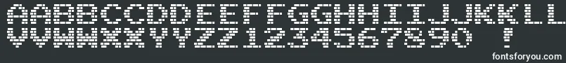 フォントM10BattleCities – 黒い背景に白い文字