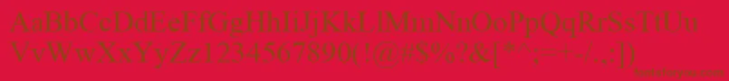 ErThirdRomanKoi8 Font – Brown Fonts on Red Background