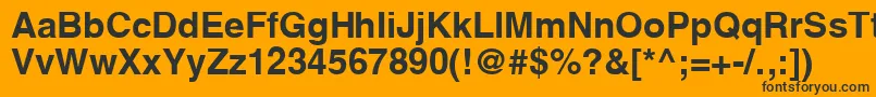 YoxallB Font – Black Fonts on Orange Background