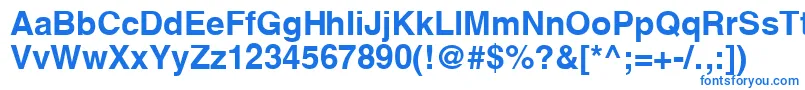 YoxallB Font – Blue Fonts on White Background