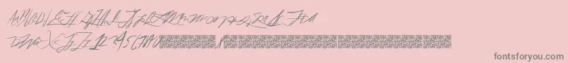 Fiftyhours Font – Gray Fonts on Pink Background