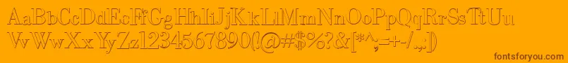 En savoir plus sur la police IntellectabodonedBeveled Police IntellectabodonedBeveled – polices brunes sur fond orange