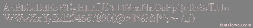 IntellectabodonedBeveled Font – Pink Fonts on Gray Background