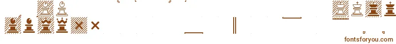 Шрифт Marrfont – коричневые шрифты на белом фоне