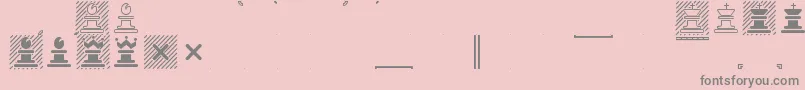 Marrfont Font – Gray Fonts on Pink Background