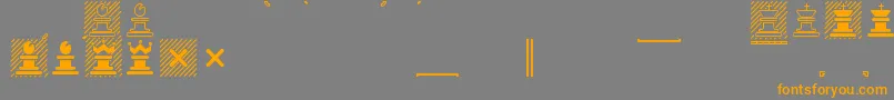 Marrfont Font – Orange Fonts on Gray Background
