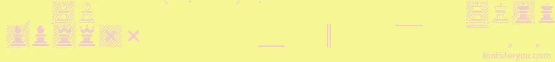 フォントMarrfont – ピンクのフォント、黄色の背景