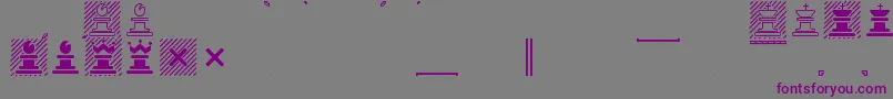 フォントMarrfont – 紫色のフォント、灰色の背景