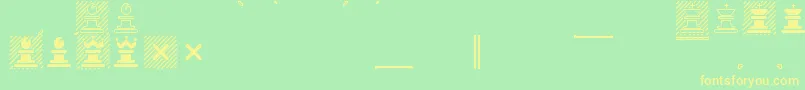 Marrfont Font – Yellow Fonts on Green Background