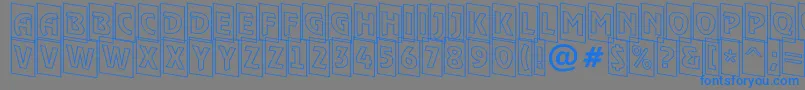 ARewindertitulcmotldn Font – Blue Fonts on Gray Background