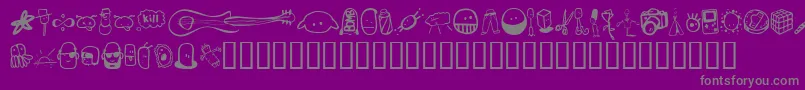 En savoir plus sur la police Tombats Police Tombats – polices grises sur fond violet