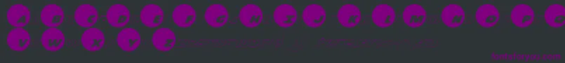 Dotcmrp Font – Purple Fonts on Black Background