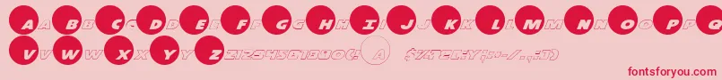 Dotcmrp Font – Red Fonts on Pink Background