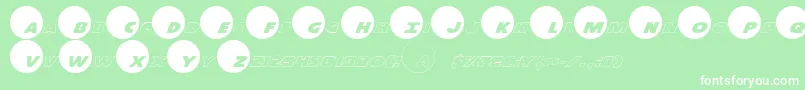 Dotcmrp Font – White Fonts on Green Background