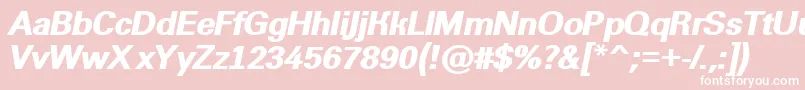 AGroticextraboldItalic Font – White Fonts on Pink Background