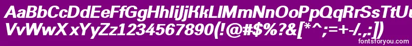 AGroticextraboldItalic Font – White Fonts on Purple Background