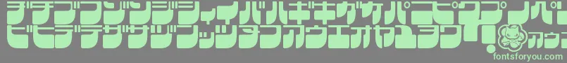 Frigkat Font – Green Fonts on Gray Background