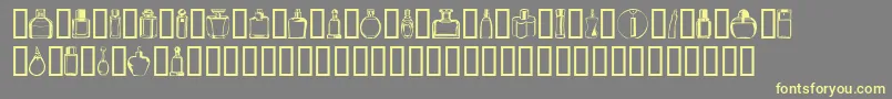 Boten4 Font – Yellow Fonts on Gray Background