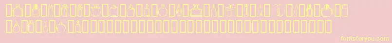 Boten4 Font – Yellow Fonts on Pink Background