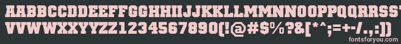 TeamMtBold Font – Pink Fonts on Black Background