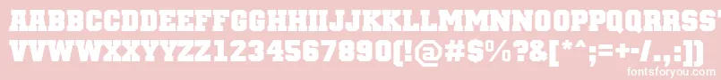 TeamMtBold Font – White Fonts on Pink Background