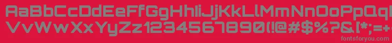 OrbitronBlack Font – Gray Fonts on Red Background