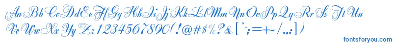 Zirkon Font – Blue Fonts on White Background