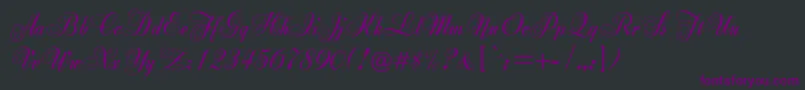 Weitere Informationen zur Zirkon-Schriftart Zirkon-Schriftart – Violette Schriften auf schwarzem Hintergrund