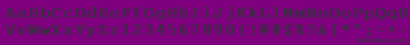 Courdlbd Font – Black Fonts on Purple Background